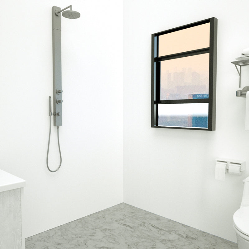BowLift | Marbleing Water-repellent Tile PVC Single Peel and Stick Tile for Bathroom Back Wall