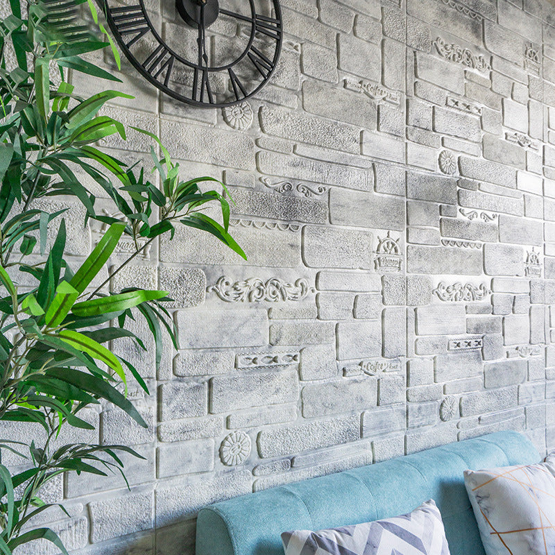 BowLift | Modern Wall Covering Peel and Stick Brick 3D Print Waterproof Wall Panel