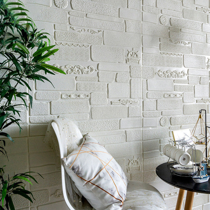 BowLift | Modern Wall Covering Peel and Stick Brick 3D Print Waterproof Wall Panel
