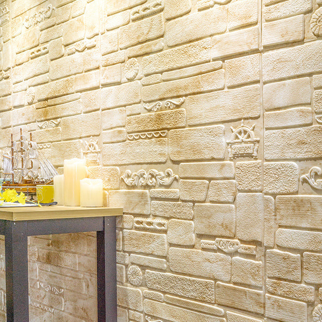 BowLift | Modern Wall Covering Peel and Stick Brick 3D Print Waterproof Wall Panel