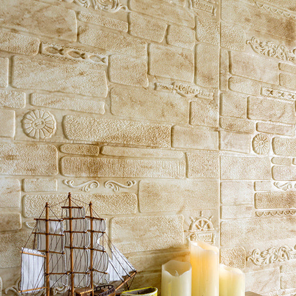 BowLift | Modern Wall Covering Peel and Stick Brick 3D Print Waterproof Wall Panel