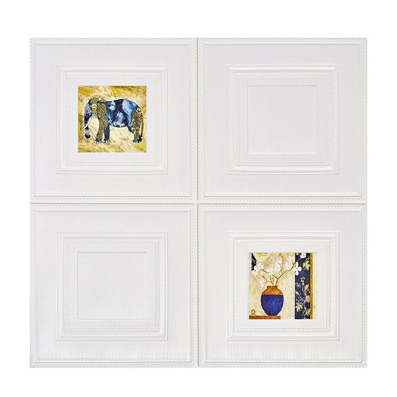 BowLift | Modern Wall Panel Cartoon Print Peel and Stick Waterproof Wall Panel