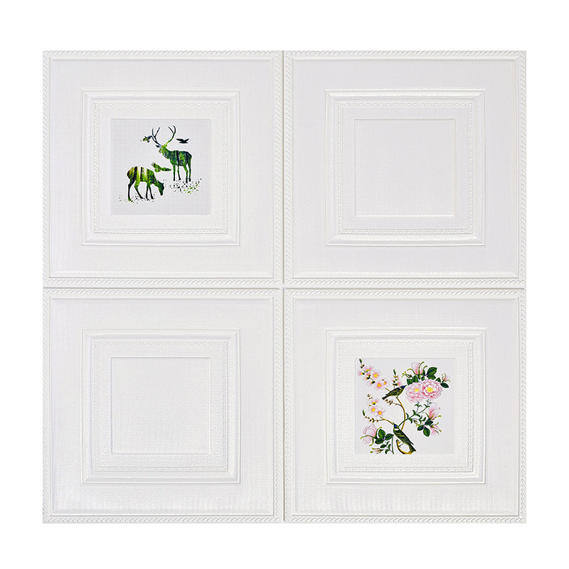 BowLift | Modern Wall Panel Cartoon Print Peel and Stick Waterproof Wall Panel