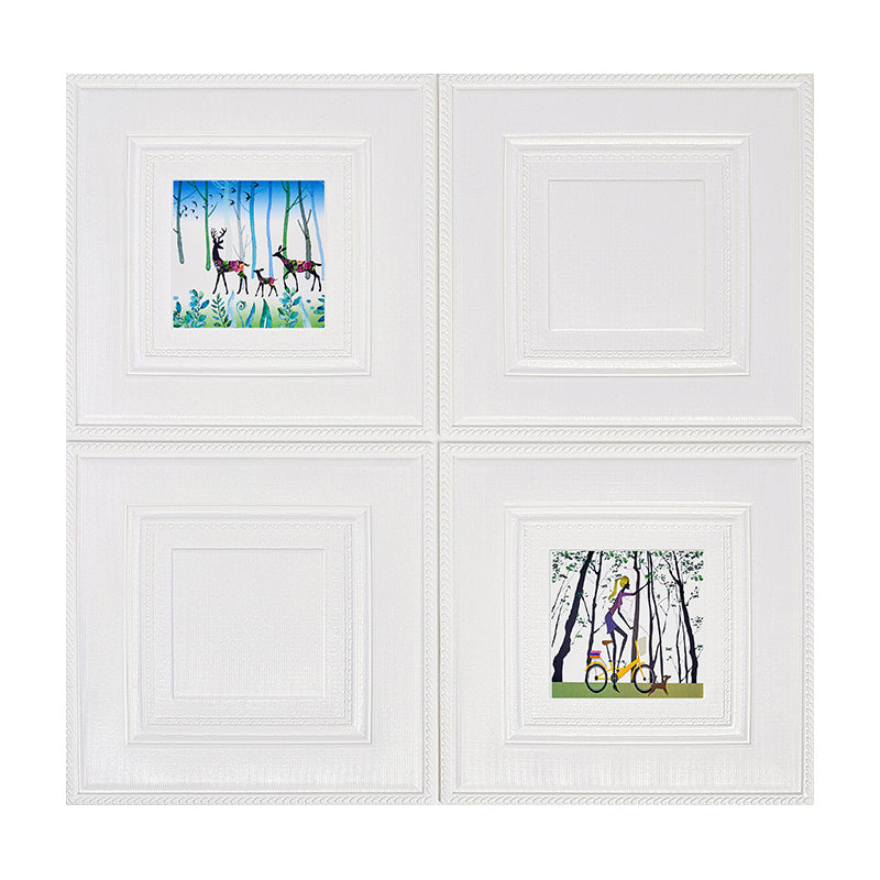 BowLift | Modern Wall Panel Cartoon Print Peel and Stick Waterproof Wall Panel