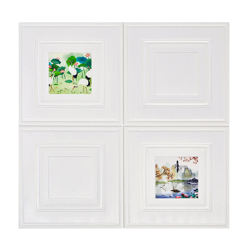 BowLift | Modern Wall Panel Cartoon Print Peel and Stick Waterproof Wall Panel