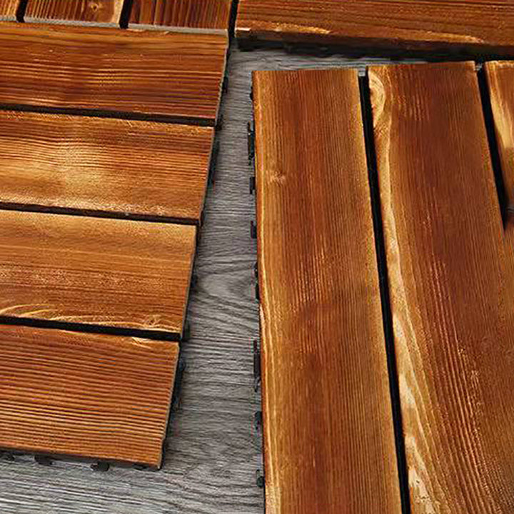 BowLift | 4-Slat Wood Floor Tiles Interlocking Installation Floor Tiles