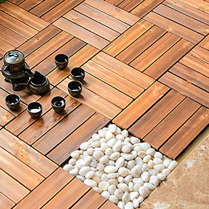 BowLift | Wood Deck/Patio Floor Tiles with Click Installation Floor Slabs Tiles
