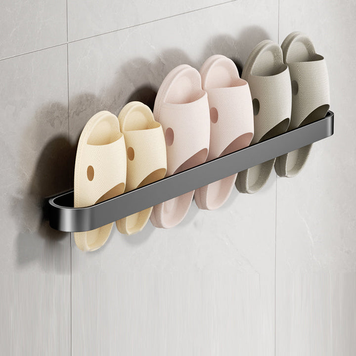 BowLift | Minimalist Bathroom Accessory Set Metal Slipper Rack/Towel Holder
