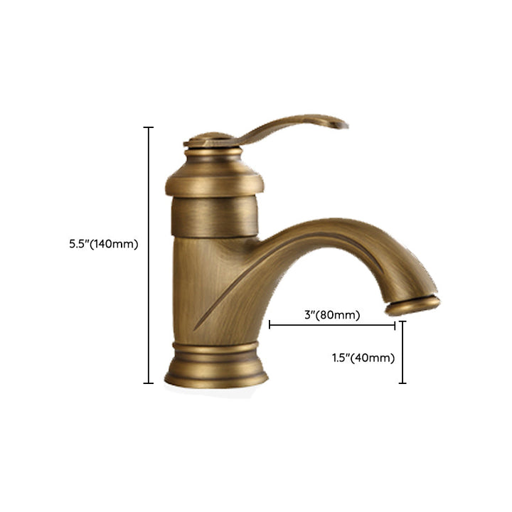 BowLift | Brass Bathroom Vessel Sink Faucet Single Handle Round Basin Faucet with Water Hose