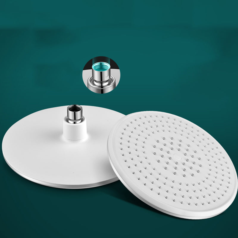BowLift | Bathroom white shower head combination modern round fixed shower head