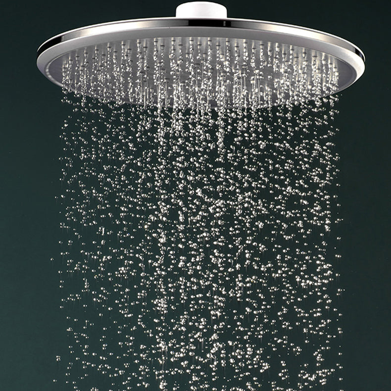 BowLift | Bathroom white shower head combination modern round fixed shower head