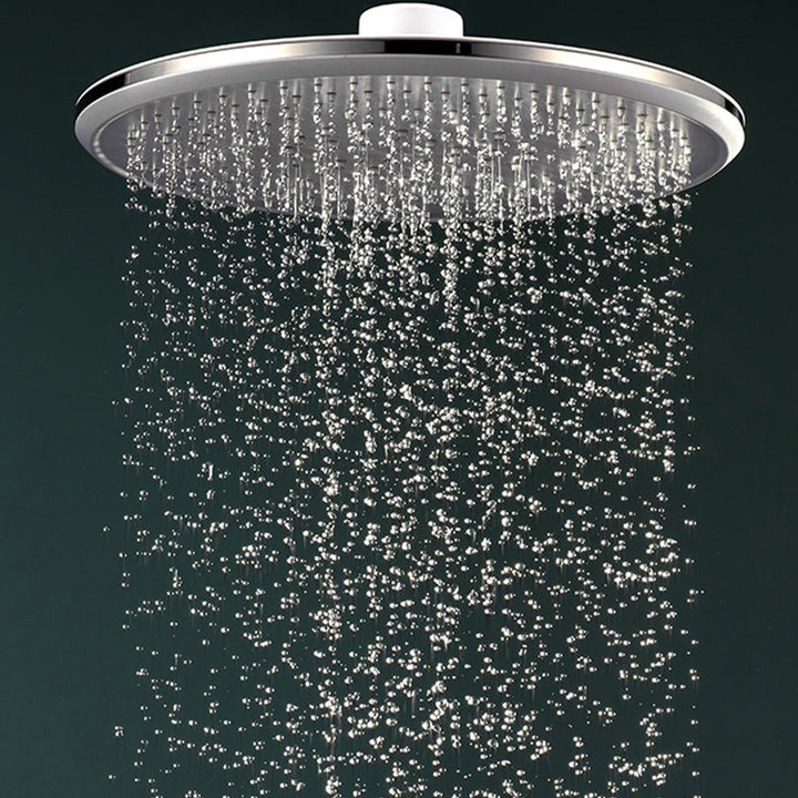 BowLift | Bathroom white shower head combination modern round fixed shower head