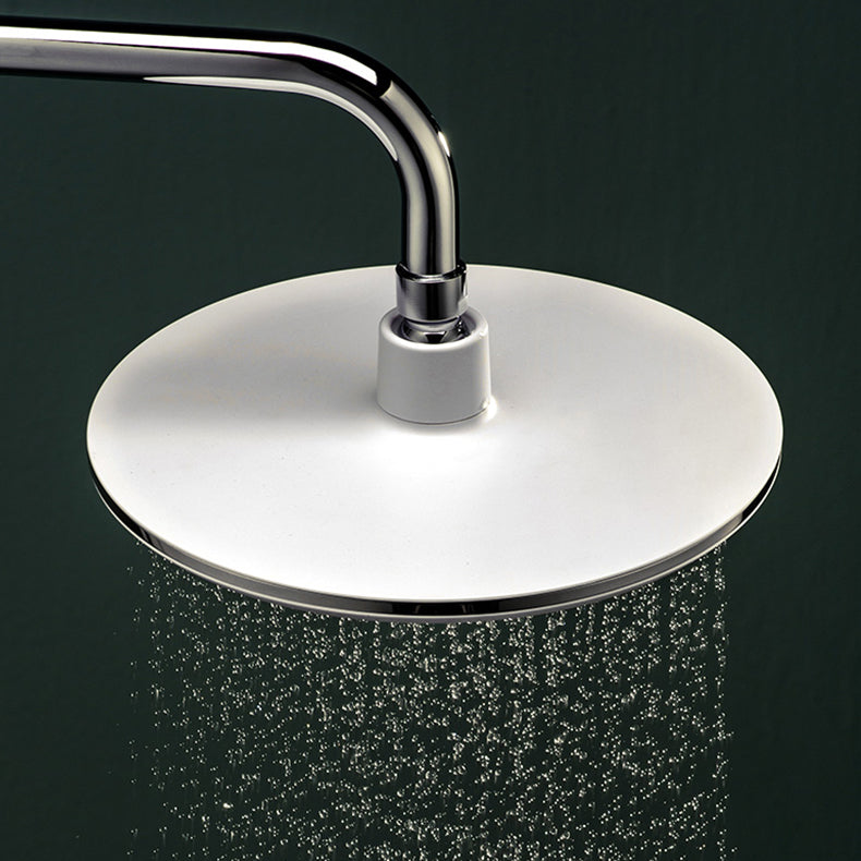 BowLift | Bathroom white shower head combination modern round fixed shower head