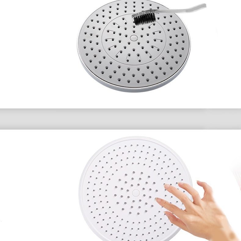 BowLift | Bathroom white shower head combination modern round fixed shower head