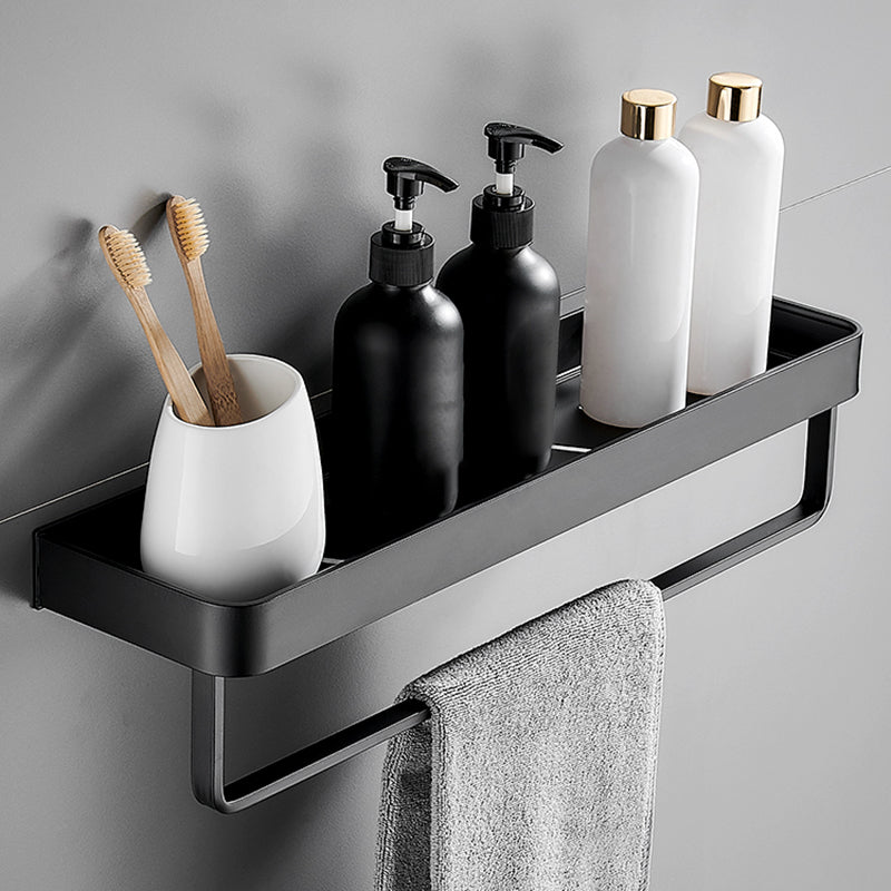 BowLift | Matt Black Bathroom Set Modern 1/2 - Piece Stainless Steel Bath Rack