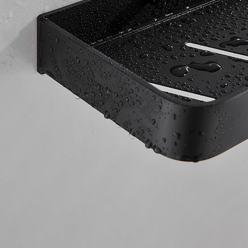 BowLift | Matt Black Bathroom Set Modern 1/2 - Piece Stainless Steel Bath Rack