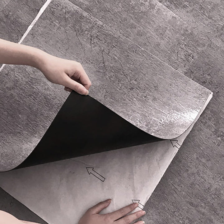 BowLift | Waterproof Plastic Floor Rectangular Fabric Look Square Edge Floor Tile