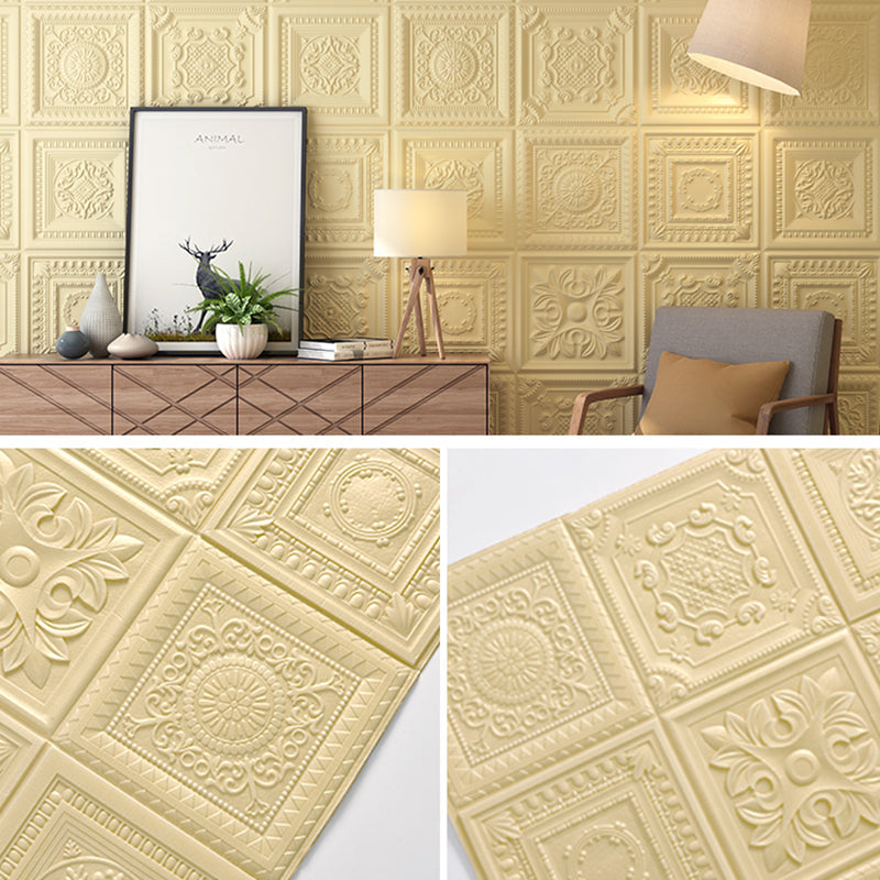 BowLift | Modern Pearl Wall Element Access Panel Peel and Stick Wall Tile Set of 10