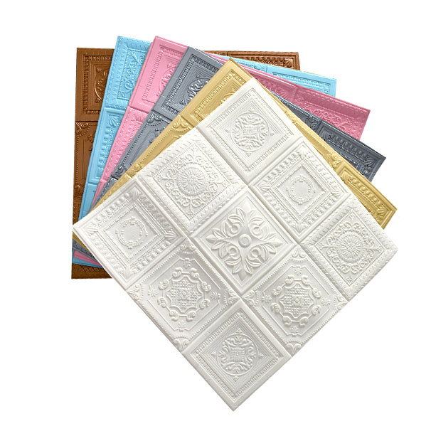 BowLift | Modern Pearl Wall Element Access Panel Peel and Stick Wall Tile Set of 10