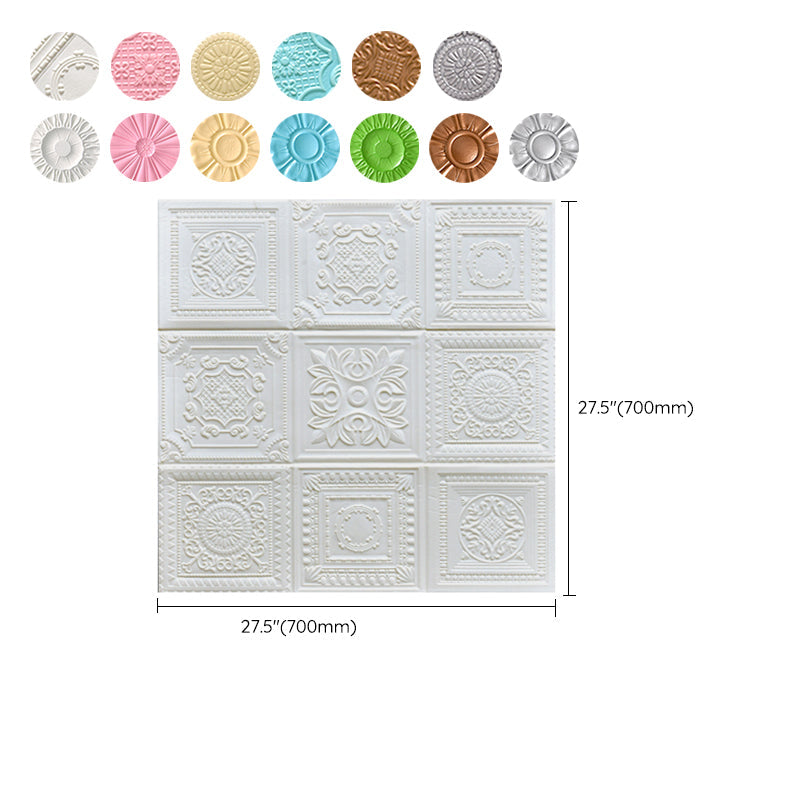 BowLift | Modern Pearl Wall Element Access Panel Peel and Stick Wall Tile Set of 10