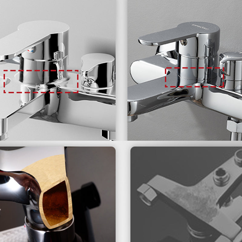 BowLift | Popular Wall-Mounted Bathtub Faucet Fixed Lever Handle Bathtub Filler Trim