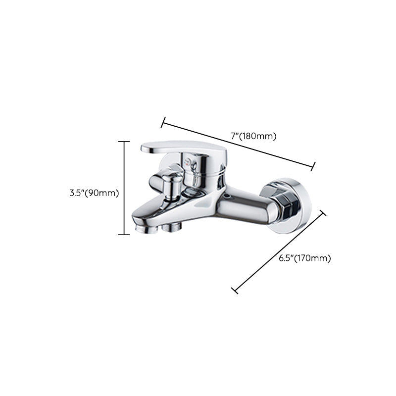 BowLift | Popular Wall-Mounted Bathtub Faucet Fixed Lever Handle Bathtub Filler Trim