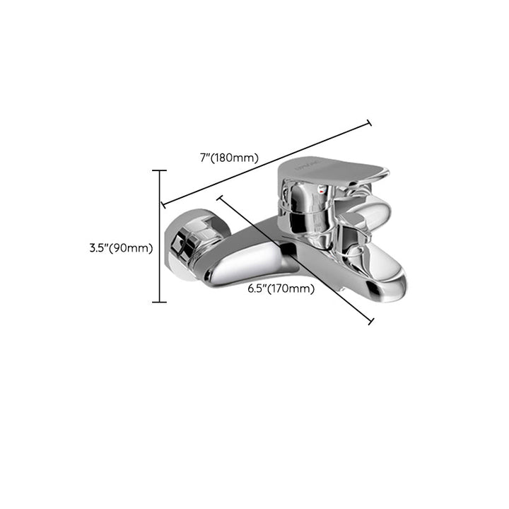 BowLift | Popular Wall-Mounted Bathtub Faucet Fixed Lever Handle Bathtub Filler Trim