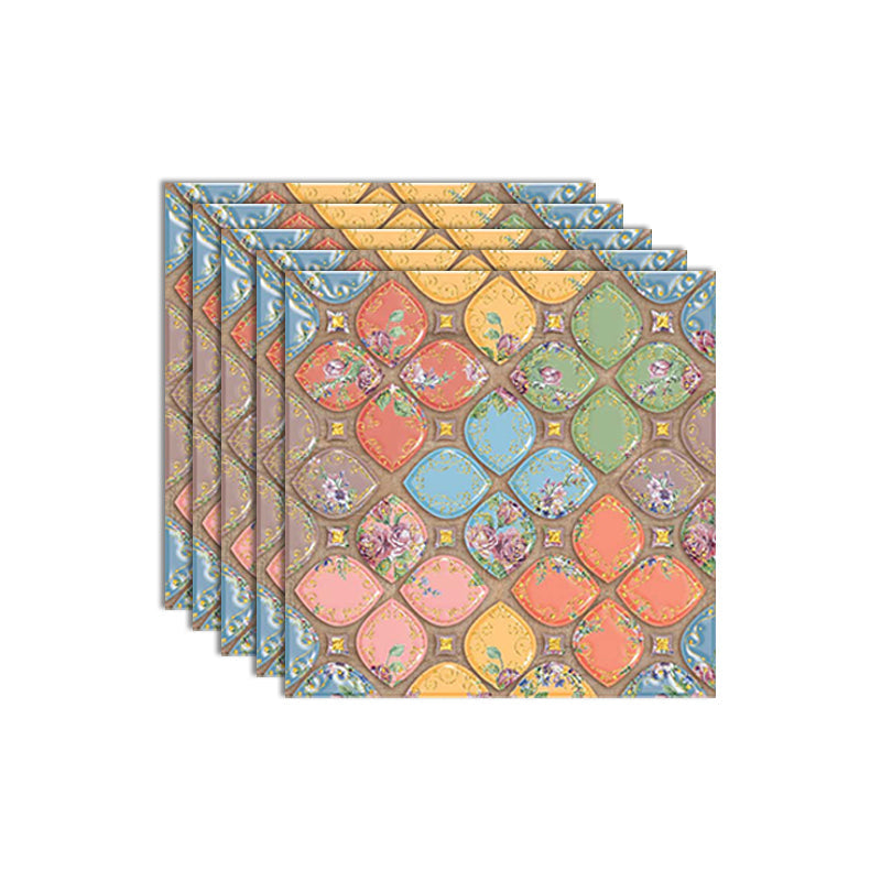 3D Embossed Plastic Wall Panels, 20-Piece Mosaic Set