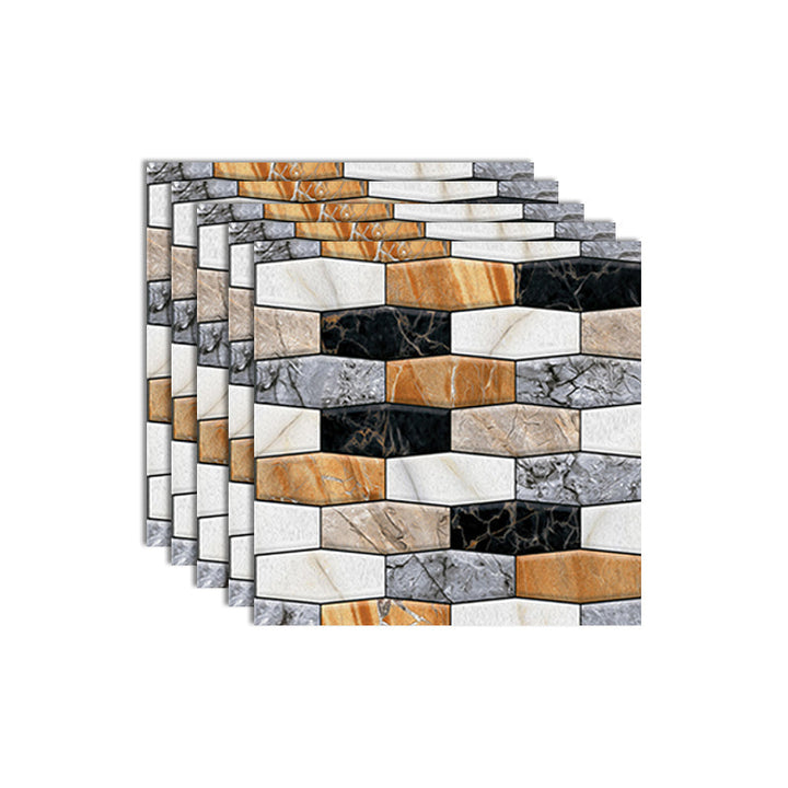 3D Embossed Plastic Wall Panels, 20-Piece Mosaic Set
