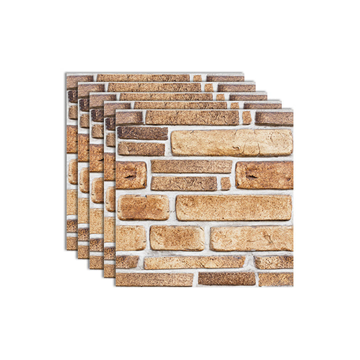 3D Embossed Plastic Wall Panels, 20-Piece Mosaic Set