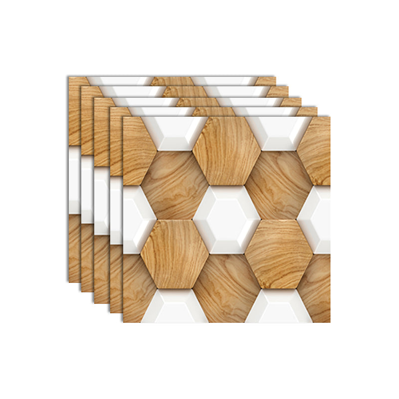 3D Embossed Plastic Wall Panels, 20-Piece Mosaic Set