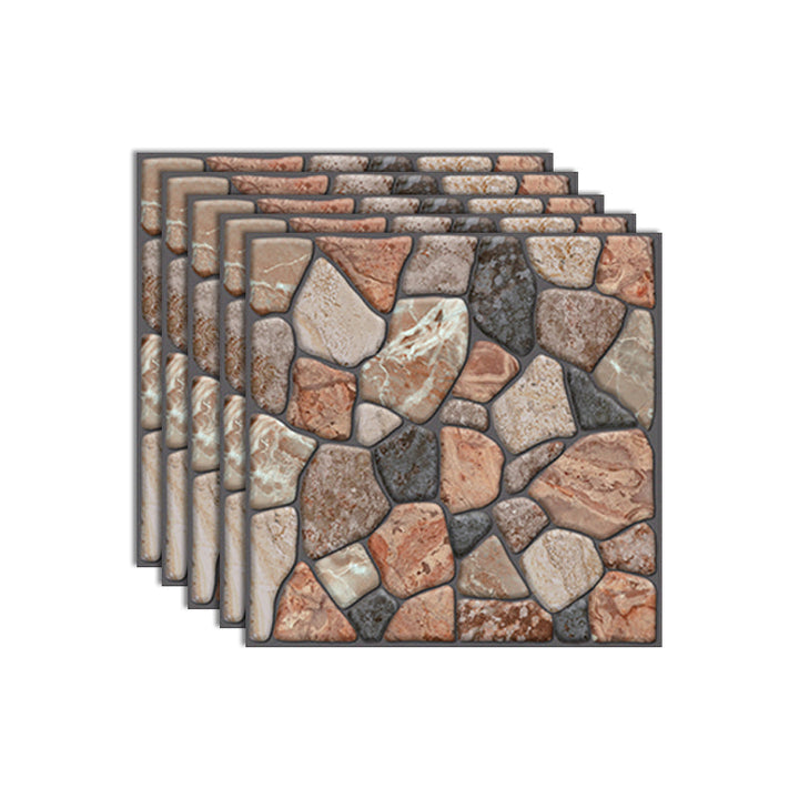 3D Embossed Plastic Wall Panels, 20-Piece Mosaic Set