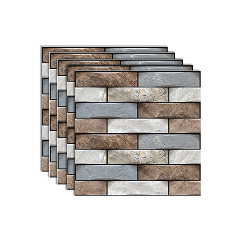 3D Embossed Plastic Wall Panels, 20-Piece Mosaic Set