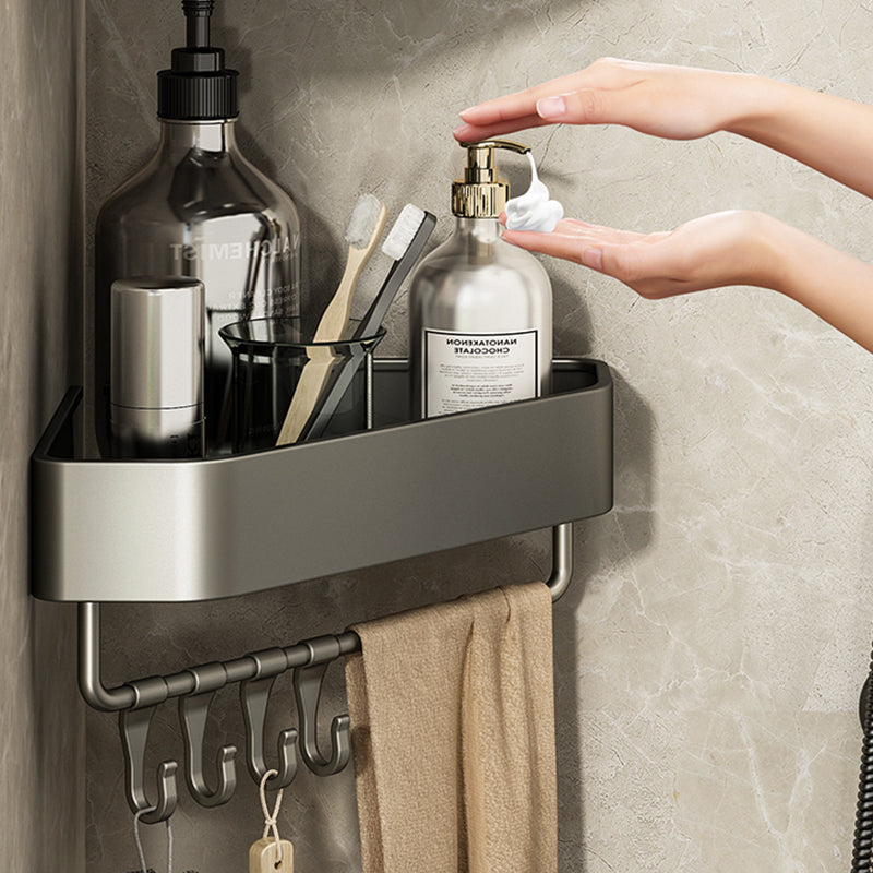 BowLift | Adhesive Holder Metal Bathroom Accessory Single Piece or in Set with Shelf