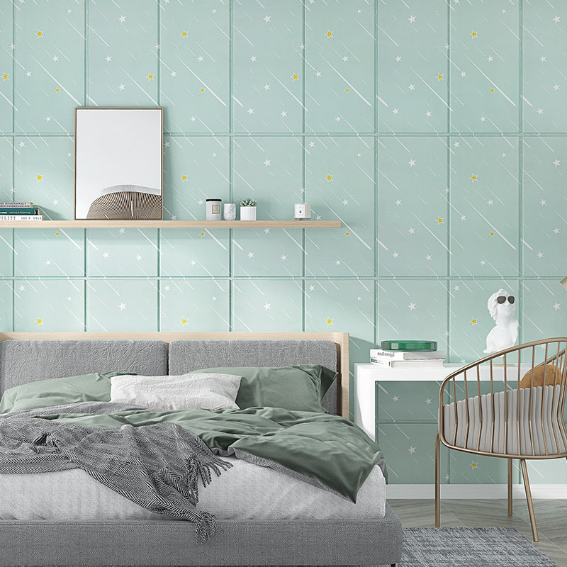 BowLift | Contemporary Wall Ceiling Cartoon Print Peel and Stick Waterproof Wall Panel