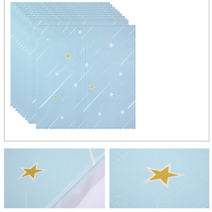 BowLift | Contemporary Wall Ceiling Cartoon Print Peel and Stick Waterproof Wall Panel