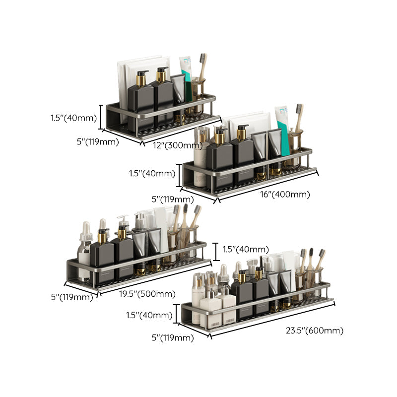 BowLift | Minimalism Matte Metal Bathroom Accessory Set Modern Bathroom Rack