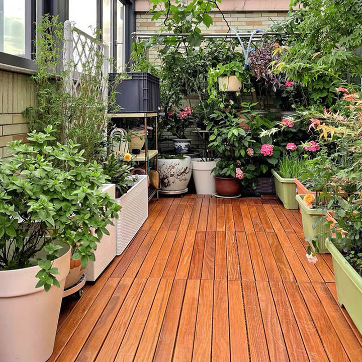 BowLift | Basic Wood Tiles Composite Pavers Tiles for Outdoor Patio