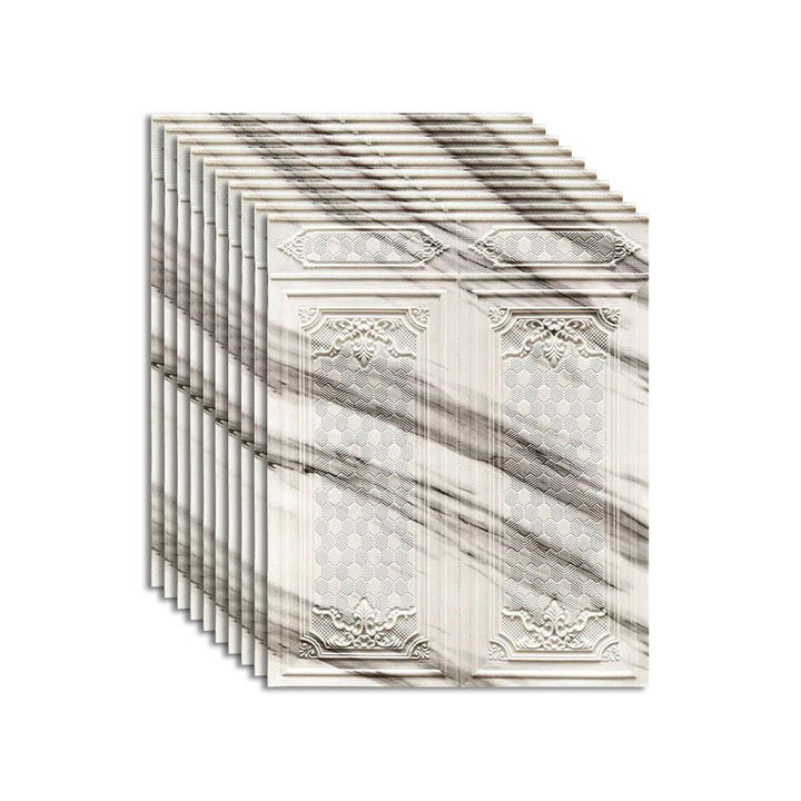 BowLift | Wall Panel 3D embossed Peel and Stick waterproof back panels for living room