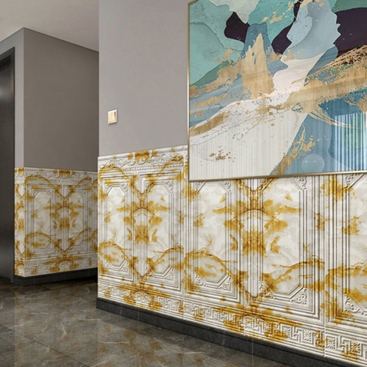BowLift | Contemporary waterproof 3D wall panel veneer for peeling and sticking for interior walls