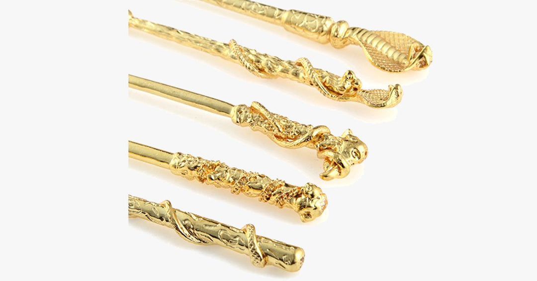 BowLift | Gold-coated Magic Brush Set with 5 gold-coated eyeshadow brushes - Works wonders on your eyes!