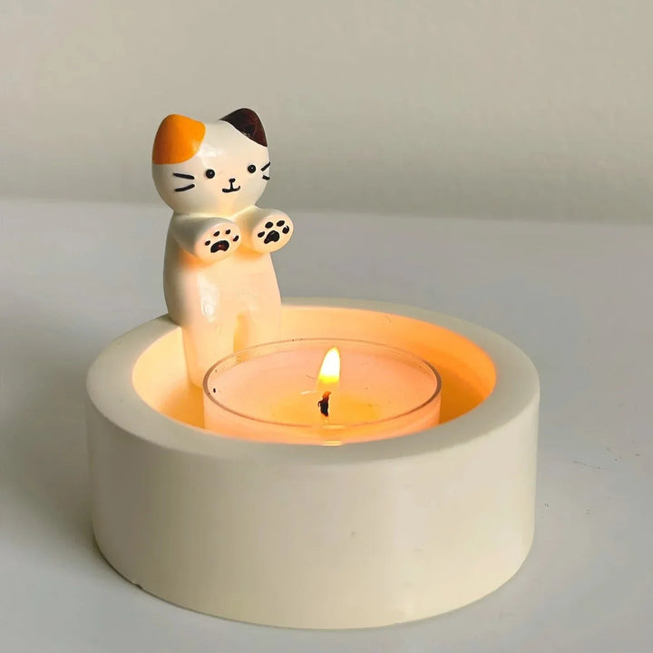 Cute Cat Candle Holder | Bowlift
