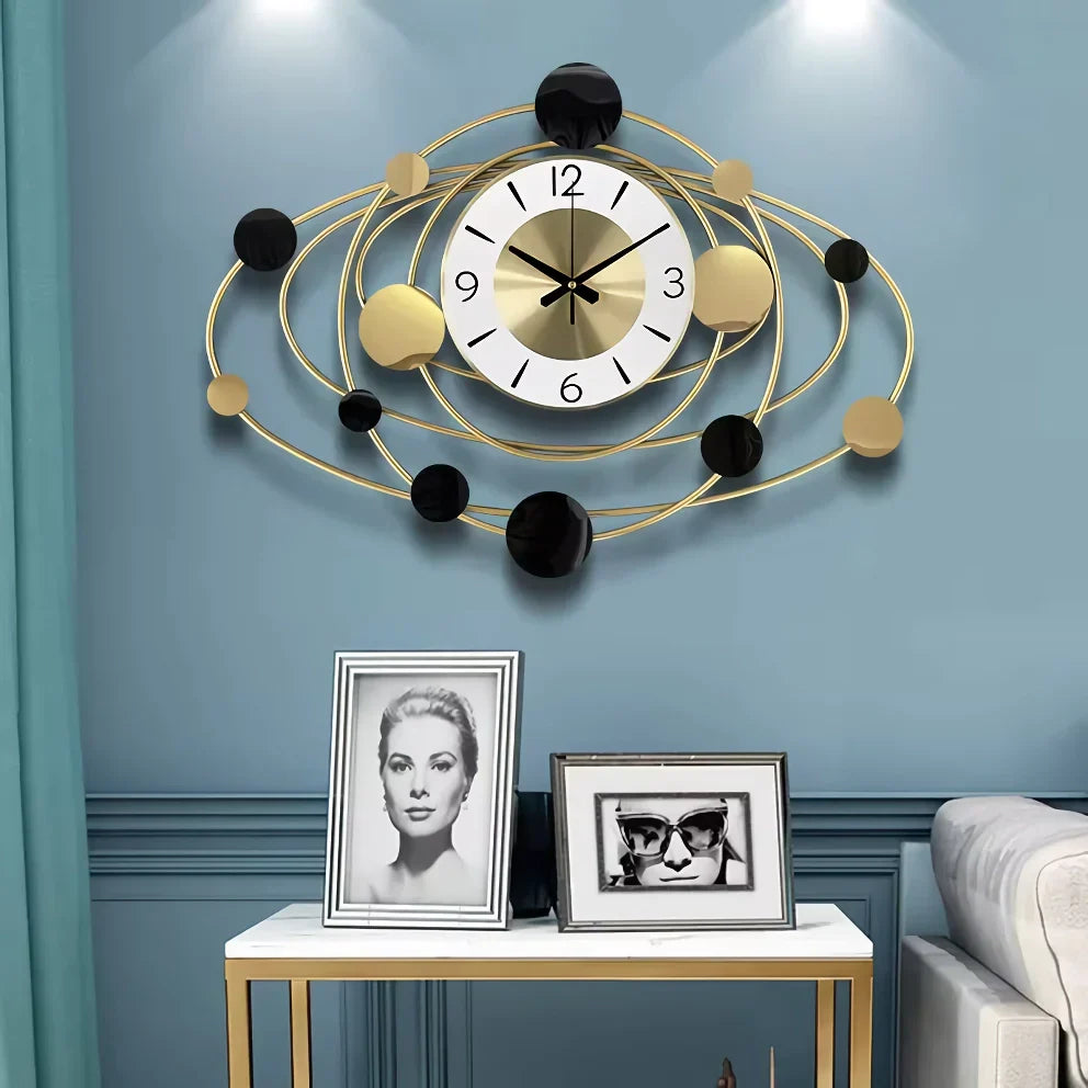BowLift | Modern Luxury Art Wall Clock for Living Room