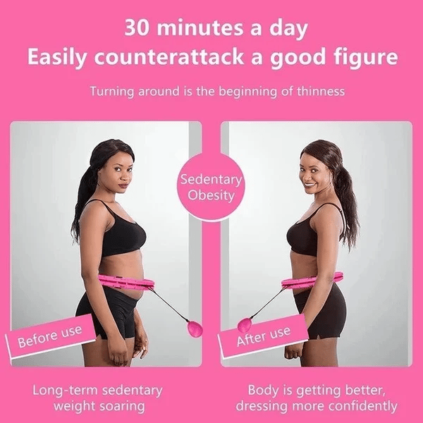 Weighted Fitness Hoop for At-Home Cardio Workouts