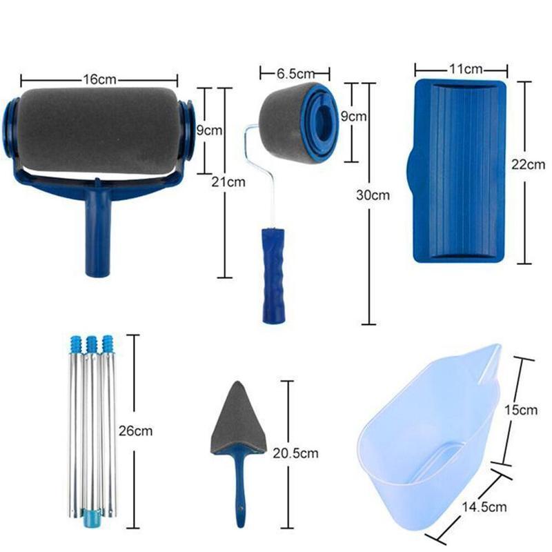 Paint roller with container - 5 pieces/8 pieces | Bowlift