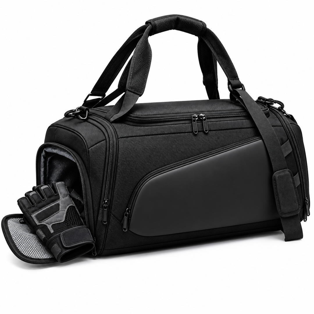 Convertible Travel Duffel Backpack with Shoe Compartment Bowlift