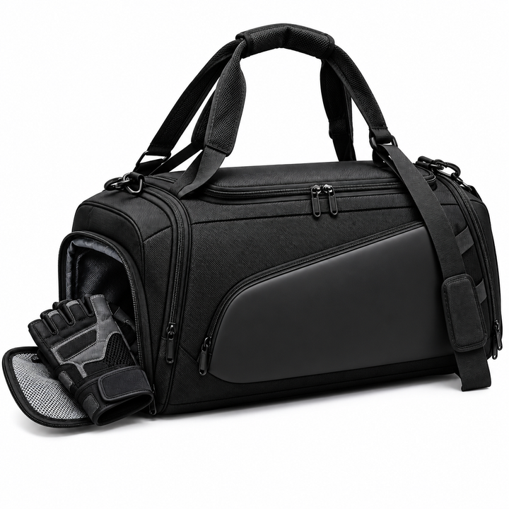 Convertible Travel Duffel Backpack with Shoe Compartment Bowlift