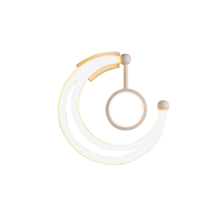 BowLift | Nordic Style Half Moon Wall Lamp Acrylic Living Room LED Wall Light in Warm/White Light