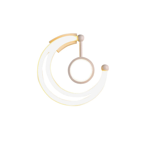 BowLift | Nordic Style Half Moon Wall Lamp Acrylic Living Room LED Wall Light in Warm/White Light