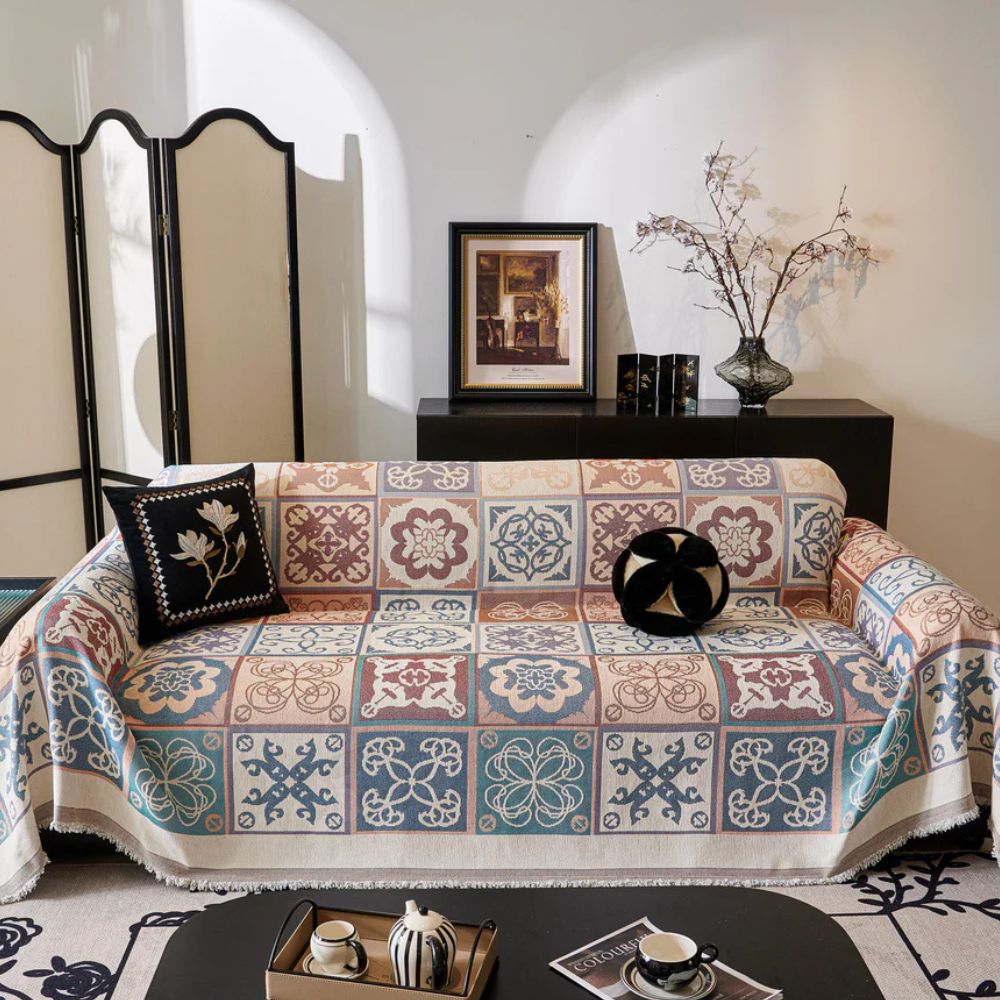 BowLift | Vintage Mosaic Sofa Cover